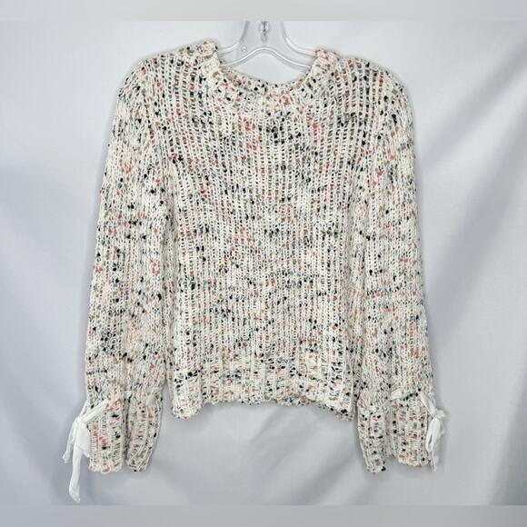 Cupio Womens Chunky Cable Knit Sweater Size S Confetti Girly Coquette Comfy Cozy - Picture 1 of 6